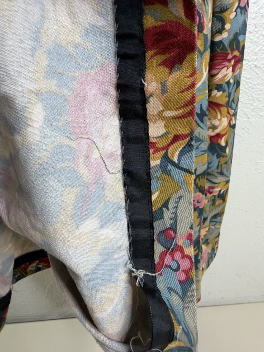 VTG Ruffhewn Sz 8 (24"x 36) Equestrian Floral Maxi Skirt Denim 100% Cotton EUC - Picture 4 of 10